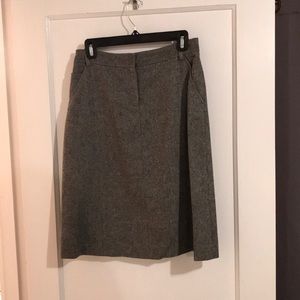 Gray Wool J Crew Skirt
